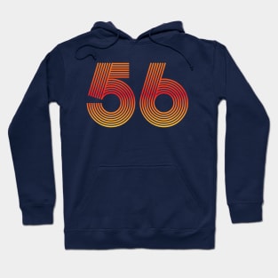 56 Retro Number Vintage Age Hoodie